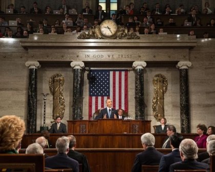President Barack Obama during the 2015 State of the Union. 